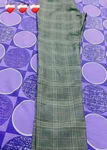 Plaid Trousers Slim Fit