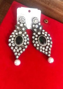 Elegant Studded Drop Earrings