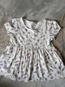 Cute Ice Cream Print Baby Girl Dress
