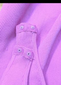 Pink Bodysuit Ribbed