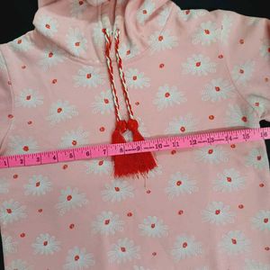 Pink Floral Hoodie