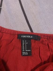 Stylish Red Cropped Top