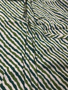 Elegant Green Striped Kurta with Embellishments