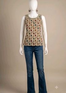 Beautiful tie up Printed Kurta