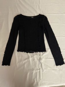 H&amp;M Sheer Long Sleeve Top 🖤