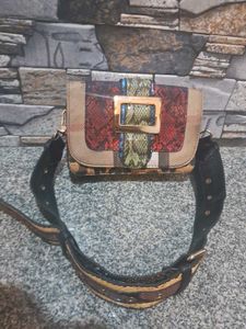 Patchwork Crossbody with gucci dust bag
