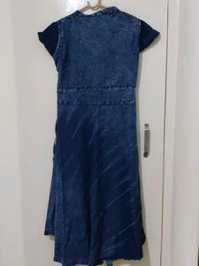 Blue Denim Effect Kurti