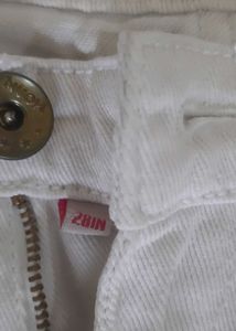 NUON White Denim Shorts