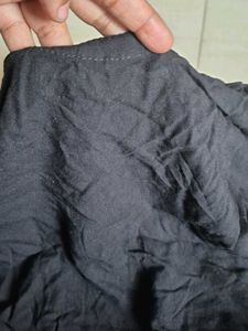 Embroidered Black Kurta with Mirror Work