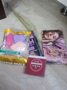 Makeup Bundle: Palettes, Kajal, Sponges