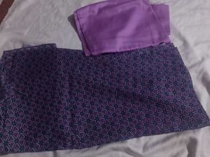 Purple Geometric Print Kurta Set