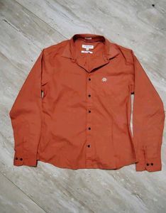 Men's orange Long Sleeve Shirt