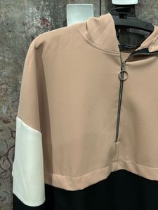 Zara Colorblock Quarter Zip Hoodie