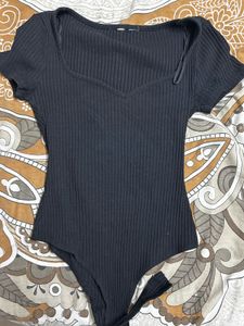 Black Sleeve Bodysuit