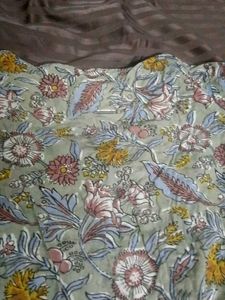 Melange flowered kurta