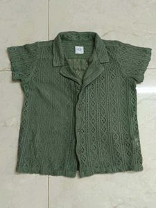UNISEX KIDS BUTTON UP SHIRT