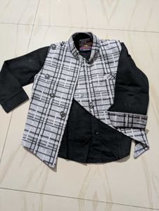 Boy's Plaid Suit Set