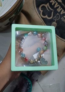 Colorful Beaded Bracelet with unicorn Charm