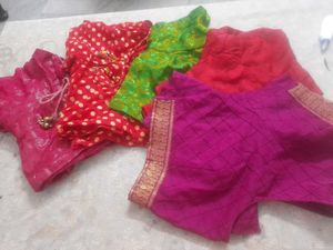 Assorted Saree Blouses - Set of 5