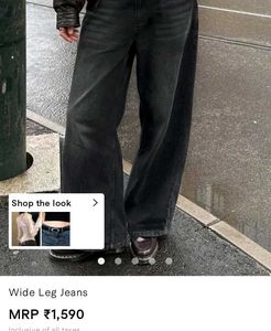 Black washed jeans