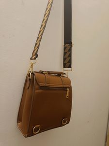 Caprese Structured Sling Bag With Extra Handle