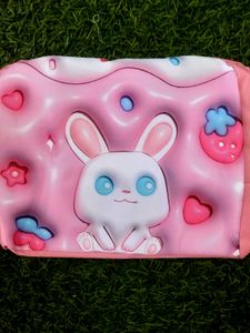 3D Rabbit Insulated Lunch Bag