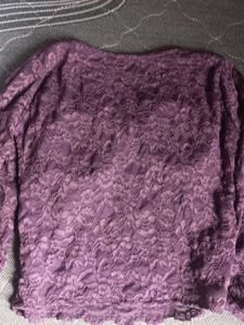 Purple Lace Blouse
