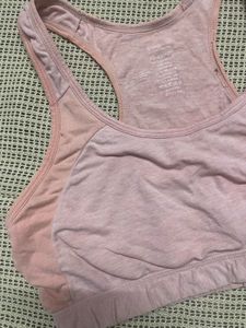 Pink Sports Bra