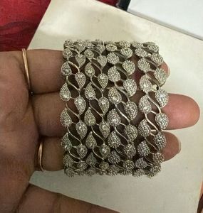 Exquisite Diamond Bangle Set
