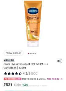 Vaseline Gluta-Hya SPF 50 Sunscreen