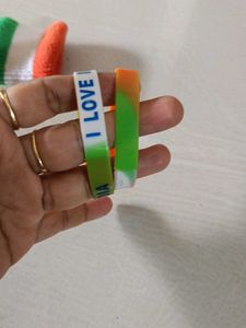 Tricolor Hair Tie &amp; Bracelets