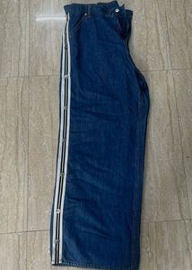 H&M Denim Jeans with Side Snap Buttons