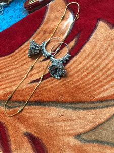 Jhumki With Neckpeace