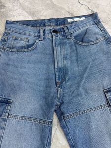 Blue Denim Cargo baggy Jeans