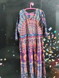 Kalamkari cotton Ethnic Maxi Dress