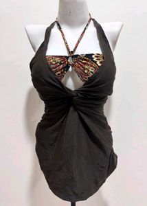 Stylish Halter Neck 2 piece Bikini Top