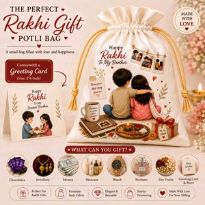 Rakhi Gift Potli Bag | Personalized Brother Sister