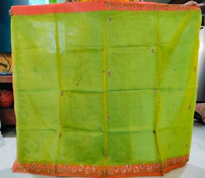 Classy Green Saree With Light Work