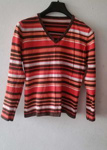Striped Long Sleeve Warm top