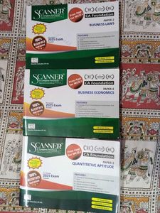 Scanner CA Foundation Books - 3 Book