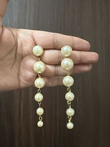 set of 3  Charming Pearl Drop Earrings