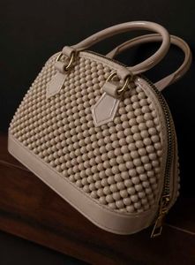 Chic Beaded Dome Handbag