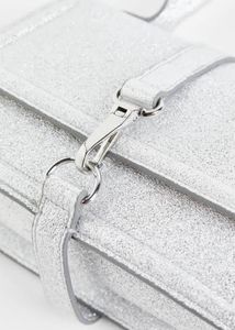 H&amp;M Silver Glitter Mini Handbag