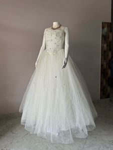 Elegant White Bridal ball gown