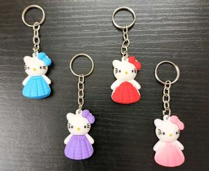 Set of 12 Cute Hello Kitty Keychains