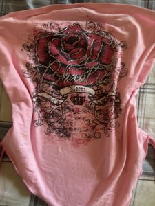 Pink Rose Graphic T-Shirt