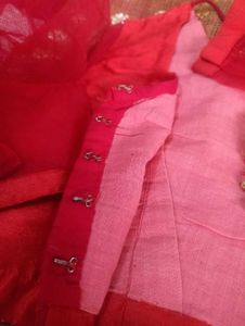 Maroon Banarasi saree