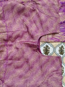 Original silk saree with stiched blouse