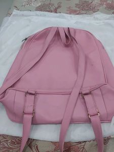 Pink Backpack with Rhinestones