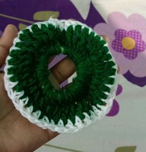Green Crochet Bangles